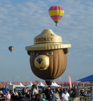 Smokey the Bear balloon