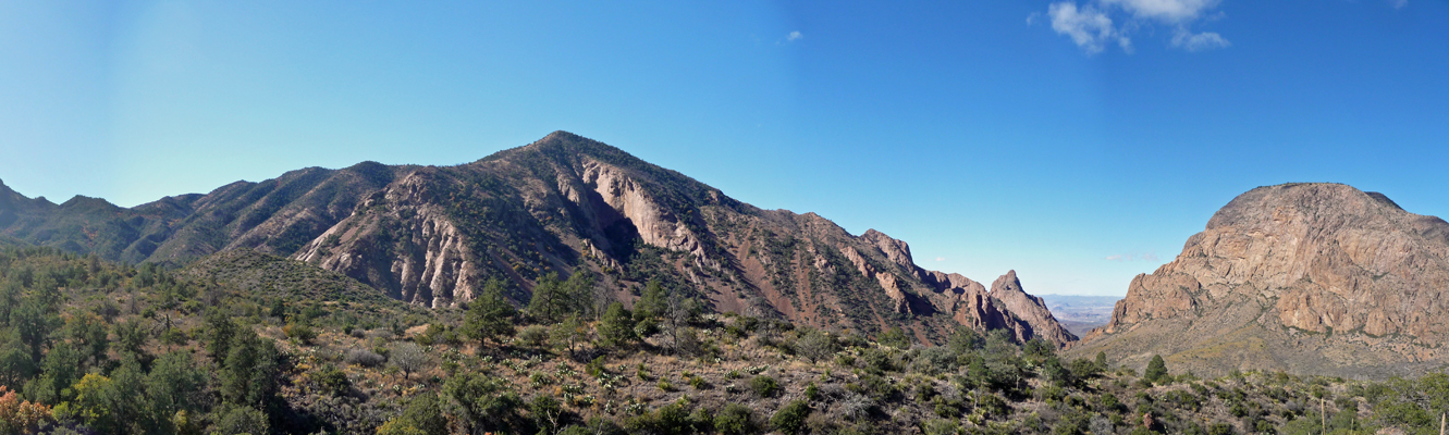 Window view Chisos Basin Big Bend NP