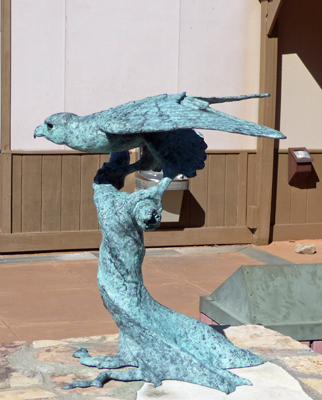 ‘Lord of the Wind’ sculpture Big Bend NP