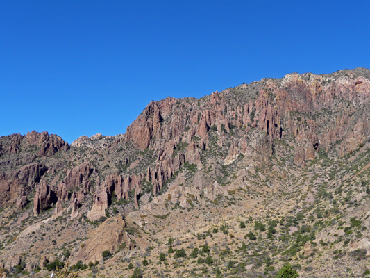 Chisos Basin north wall Big Bend NP