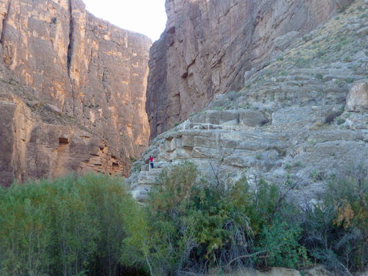 People on Santa Elena Canyon Trail