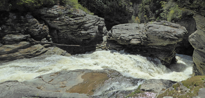 Top of lower Linville Falls