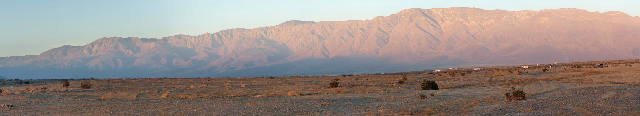 Late afternoon panorama Pegleg Anza Borrego