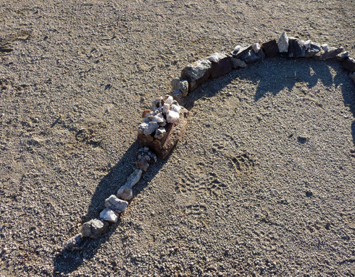 Great Stone Snake tail Anza Borrego