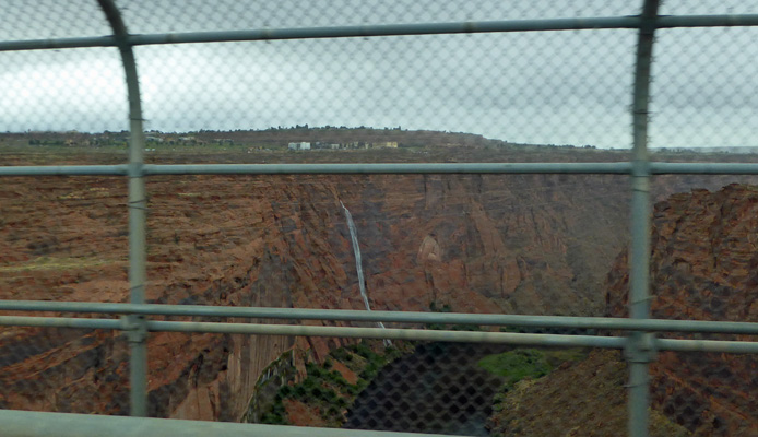 View from top of Glen Canyon Dam
