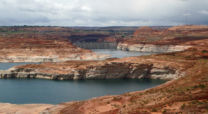 Glen Canyon Dam from Navajo Pt