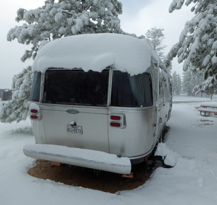 Genevieve Aistream in snow