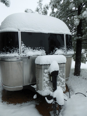 Genevieve Aistream in snow