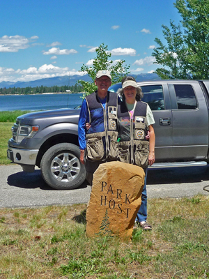 Walter Cooke Sara Schurr Camp Hosts Buttercup Campground