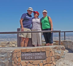 Mike Kathy and Amy Donaghu at South Mt Park Phoenix AZ