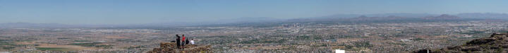 Panorama view of Phoenix from South Mountain Park