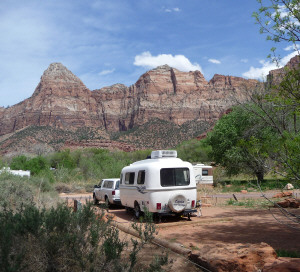 Rosita Casita looking north from campground Zion National Park