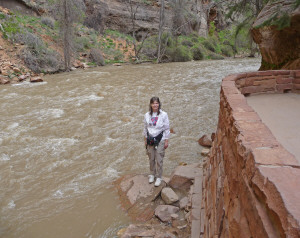 Sara Schurr at The Narrow Zion National Park