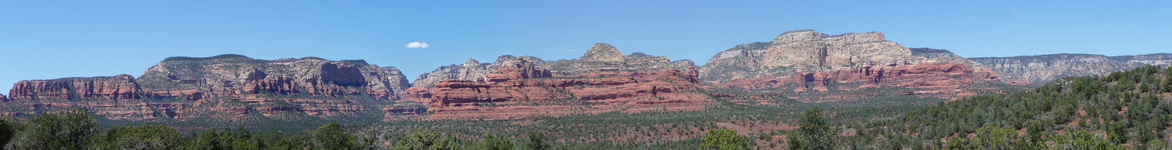 View north on Dry Creed Rd Sedona AZ