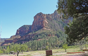 Slide Rock State Park looking south Sedona AZ