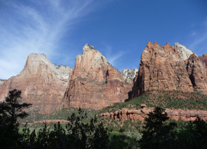 Three Patriarchs Zion National Park UT