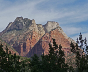 Mounts near 3 Patriarchs Zion National Park