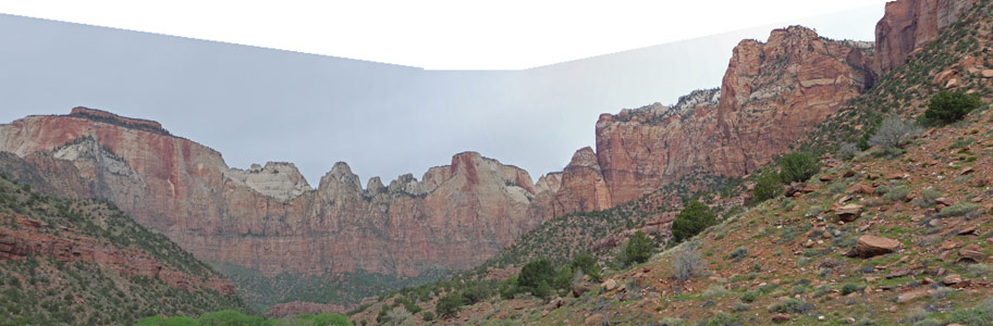 West Temple Panorama Zion National Park