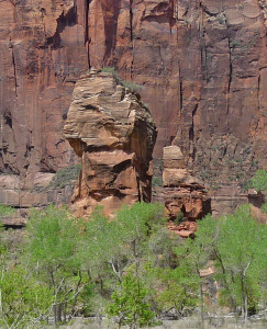 The pulpit at Temple of Sinawava Zion National Park