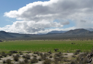 Blair Valley from Foot and Walker Pass Historical Marker Anza Borrego State Park CA