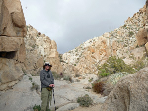 Walter Cooke at end of Pictograph Trail Anza Borrego State Park