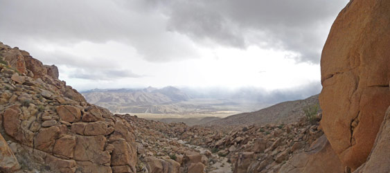 Smugglers Canyon from Pictograph Trail Anza Borrego State Park CA