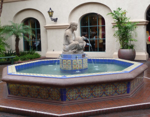 Fountain in front of the Prado Restaurant in Balboa Park San Diego CA