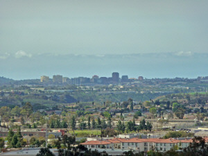 View of La Jolla and UCSD from Miramar Lake