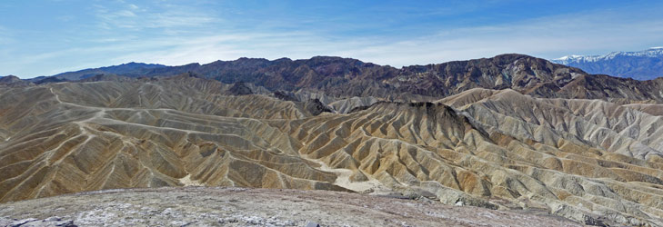 Zabrinskie Point looking South Death Valley CA