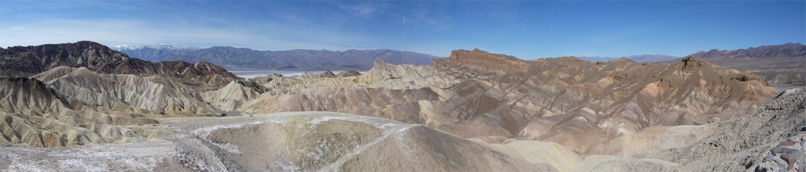Zabrinskie Point Panorama Death Valley CA