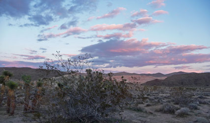 Sunset at Red Rock State Park CA