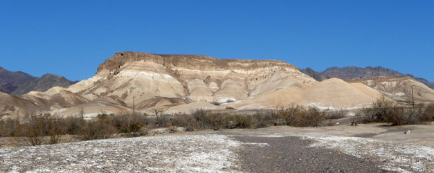 Looking east from Texas Springs Campground Death Valley National Park CA