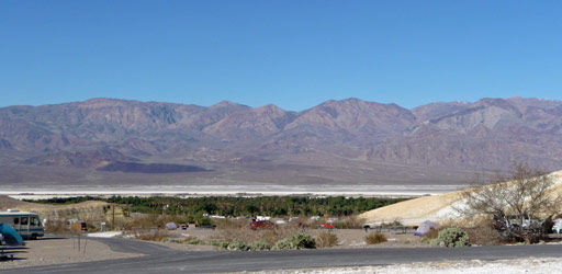 Death Valley National Park CA from Texas Springs Campground