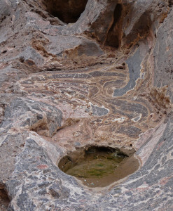 Rock formation in Titus Canyon Narrows Death Valley National Park CA