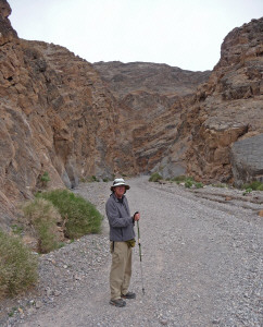 Walter Cooke at the mouth of Titus Canyon Death Valley National Park CA