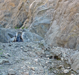 Willow Canyon Trail first falls Death Valley National Park CA