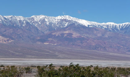 Willow Canyon Trailhead looking west Death Valley National Park CA