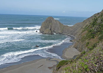 Oregon coast north of Gold Beach OR