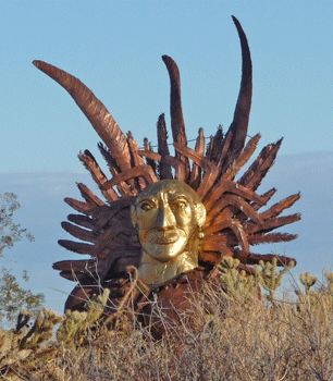 Indian Head in honor of Juan Bautista de Anza’s Chochimi Indian guide, Sebasian Tarabal