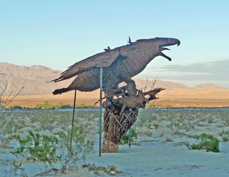Incredible Wind God Bird in his nest sculpture
