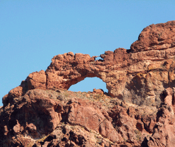 Double arch at Organ Pipe National Monument