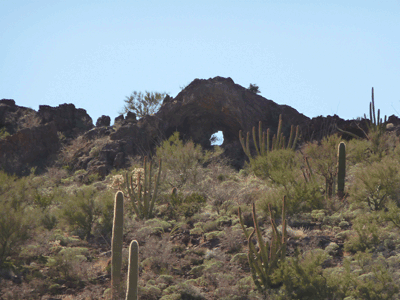 Arch south of Bull Meadows Organ Pipe National Monument