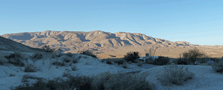 Anza Borrego from Agua Caliente County Park