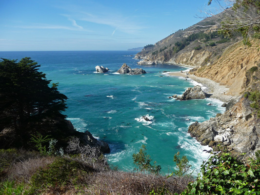 Julia Pfeiffer Burns State Park Waterfall House view