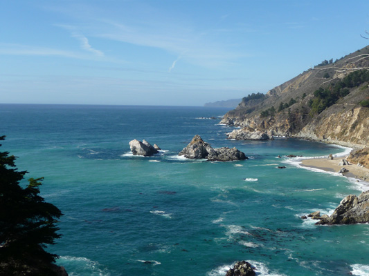 Julia Pfeiffer Burns State Park Waterfall House view