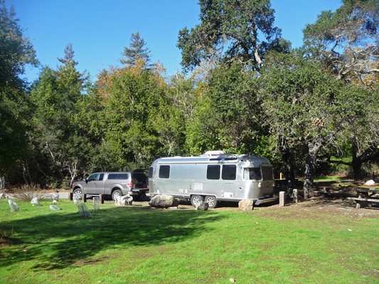 Airstream at Pfeiffer Big Sur State Park Campground