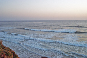 Sunset at Carlsbad looking south
