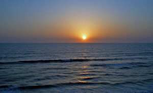 Sunset at Carlsbad looking west