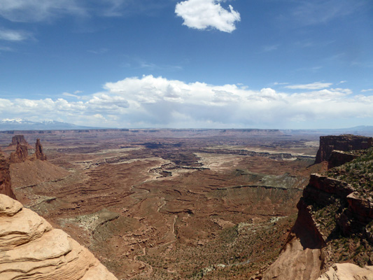 Canyon below Mesa Arch