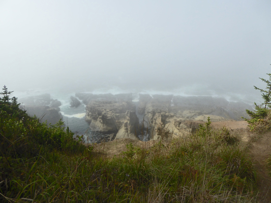Simpson reef in fog